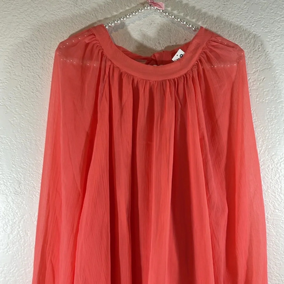 OLD NAVY Shirred Mock-Neck Tie-Back Blouse Size 2XL NEW - Picture 5 of 16